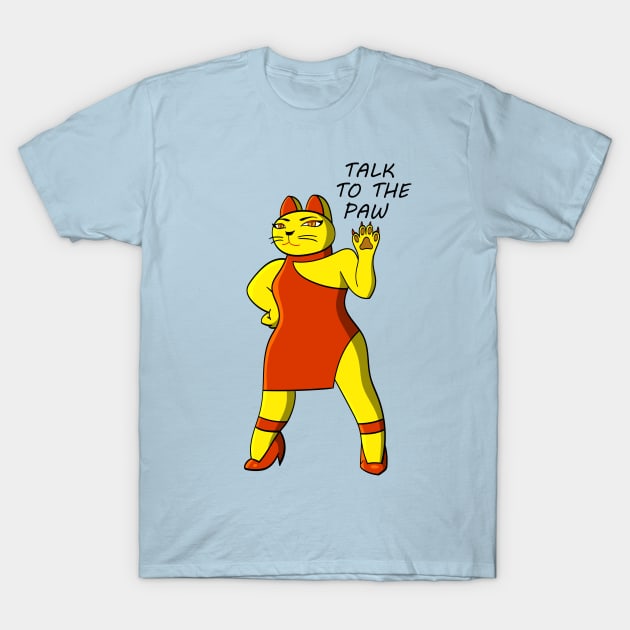 Sassy Fortune Cat T-Shirt by imanuelDIMS